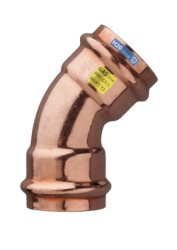 Meden� lisovac� obl�k 45� � dvojstrann� � 18 mm