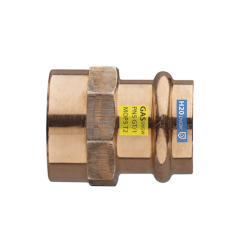 Meden� lisovac� prechod � 22 mm x 1� � vn�torn� z�vit