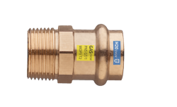 Meden� lisovac� prechod � 18 mm x 1/2� � vonkaj�� z�vit