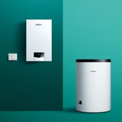 Plynov� kondenza�n� kotol VAILLANT ecoTEC plus VU 25CS/1-5 so z�sobn�kom VIH R 120 a regul�torom VRC